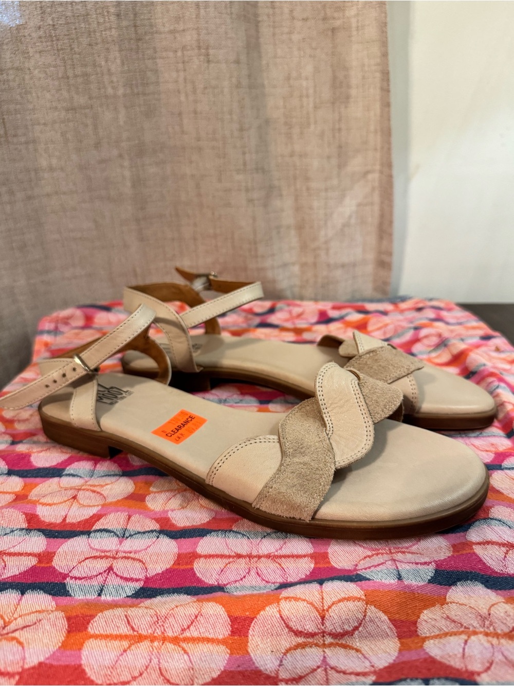 Mix mooz lakelyn leather braided ankle strap sandals 42/ 11